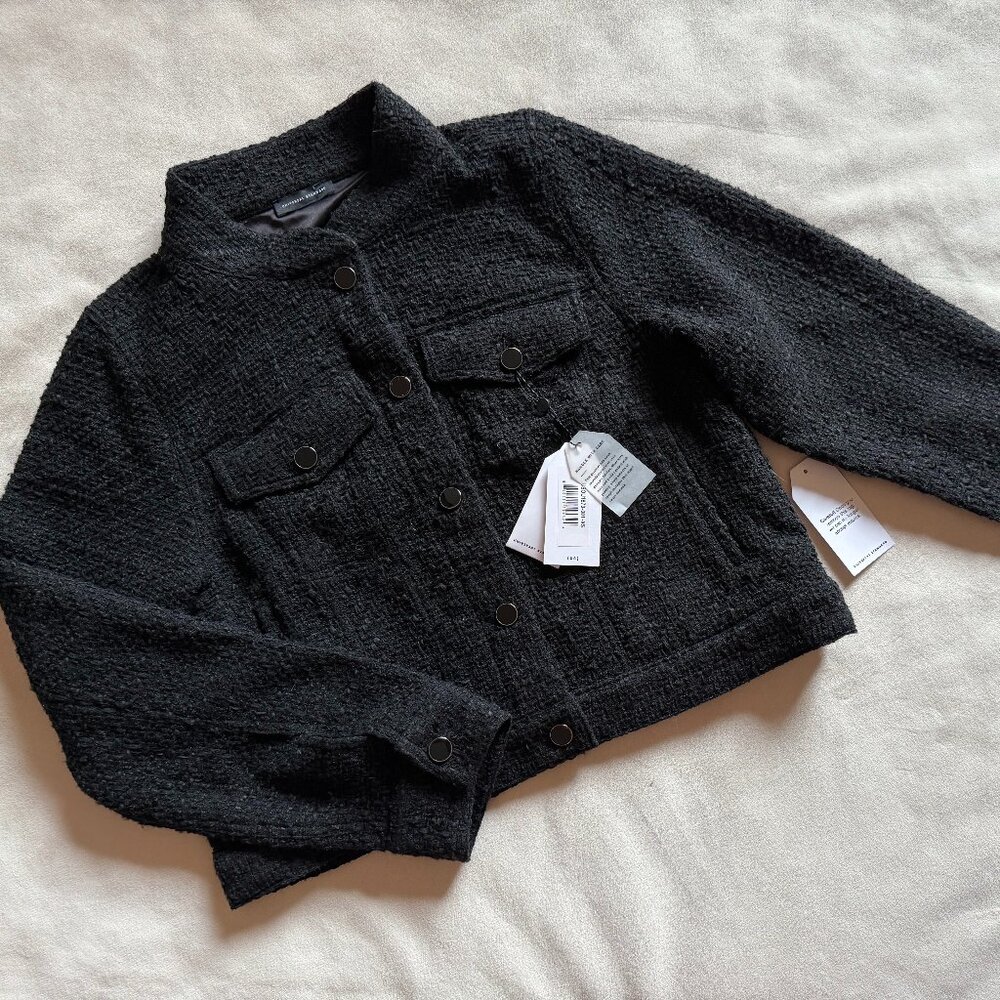 Universal Standard Black Lady Tweed Style Jacket XS | NWT